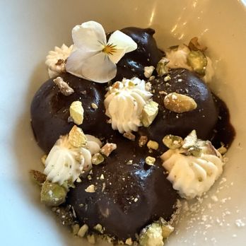 Oliver's Trattoria - Profiteroles al Pistacchio - Italian Near Me - Irvine, California