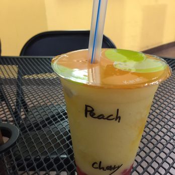 Tea Rush Express - Peach and cherries - Bubble Tea Near Me - McAllen, Texas Tea Rush Express - Peach and cherries - Bubble Tea Near Me - McAllen, Texas