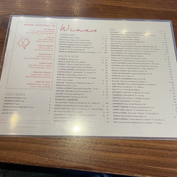 il Bracco - Wine menu - Italian Near Me - Dallas, Texas
