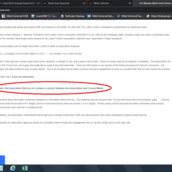 County Waste - screenshot of my homeowners association website