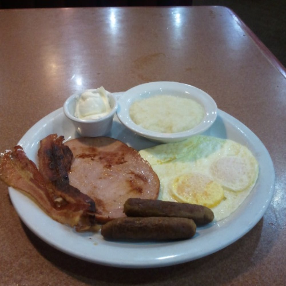 Denny's - Lumberjack Slam w/Grits - Diners Near Me - Katy, Texas Denny's - Lumberjack Slam w/Grits - Diners Near Me - Katy, Texas