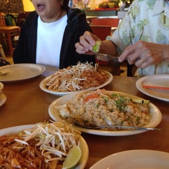 Thai Corner - Pad thai x2and seafood thai fried rice and my mom lol - Thai Near Me - Lake Forest, California