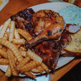 Shorty's BBQ - chicken and ribs platter - Southern Near Me - Miami, Florida Shorty's BBQ - chicken and ribs platter - Southern Near Me - Miami, Florida
