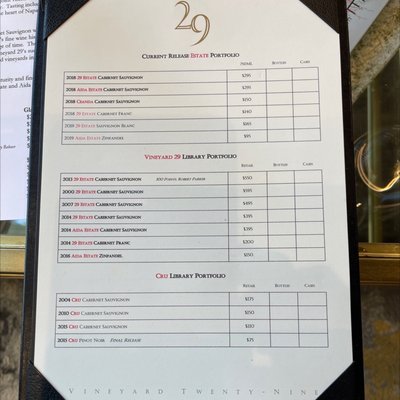 Vineyard 29 Tasting Room by null