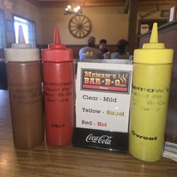 Memaw's Bar-B-Q of Palm Bay - Barbeque sauces from mild/sweet and hot