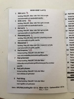Menu photo 2 Chinnapogn Thaiwok Stockholm, AB Menu photo 2 Chinnapogn Thaiwok Stockholm, AB