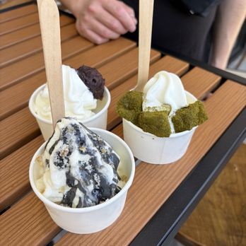 Indigo Cow - Red bean, black sesame, matcha mochi - Ice Cream & Frozen Yogurt Near Me - Costa Mesa, California Indigo Cow - Red bean, black sesame, matcha mochi - Ice Cream & Frozen Yogurt Near Me - Costa Mesa, California