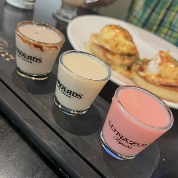 The Hudson Cafe - The shots that were chosen for the flight. - Breakfast & Brunch Near Me - Detroit, Michigan The Hudson Cafe - The shots that were chosen for the flight. - Breakfast & Brunch Near Me - Detroit, Michigan