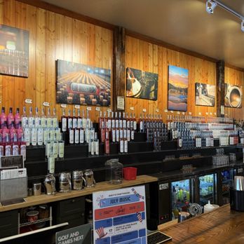 Whistling Andy - Back bar - Distilleries Near Me - Bigfork, Montana