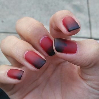 Modern Nails & Spa - This is their idea of an ombre.. - Nail Salons Near Me - Whittier, California