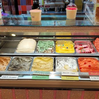 Gelato Bar - Half of the available "gelato" flavors - Gelato Near Me - Las Vegas, Nevada