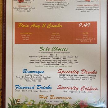 Creative Cafe - Menu inside - Wraps Near Me - Casa Grande, Arizona