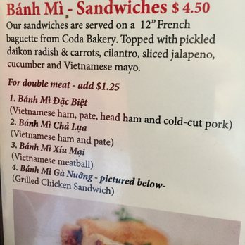 Pho Bar - Banh Mi mi varieties - Vietnamese Near Me - Rio Rancho, New Mexico