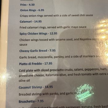 Cafe Napolina - Menu - Pizza Near Me - Concord, California Cafe Napolina - Menu - Pizza Near Me - Concord, California