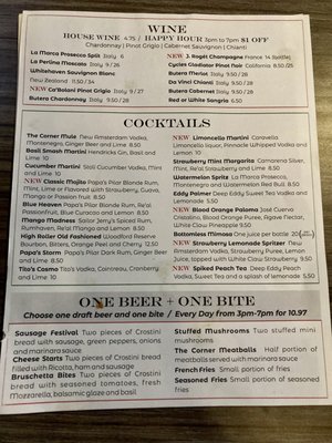 Menu photo 5 The Corner Pizza Bar Orlando, FL Menu photo 5 The Corner Pizza Bar Orlando, FL