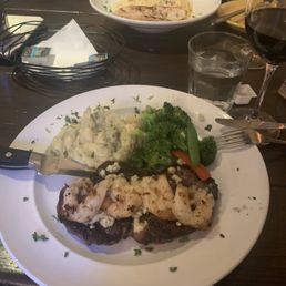 Cowboy Ribeye with Shrimp