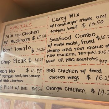 Mark's Drive Inn - Menu Nov 2025 - Hawaiian Near Me - Honolulu, Hawaii