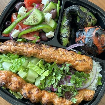 Hollywood Wraps & Grill - Chicken Lule Kabob Plate - Salad Near Me - Los Angeles, California