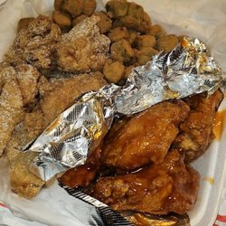 Crazy Chicken - Wings were great! Lemon pepper were my faves. Crispy and well seasoned