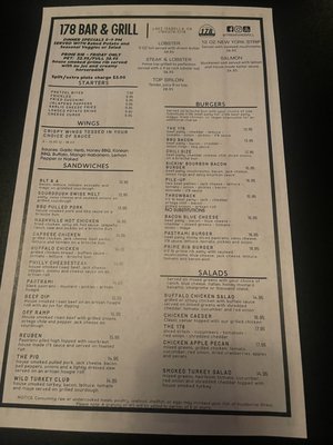 Menu photo 3 178 Bar & Grill Lake Isabella, CA Menu photo 3 178 Bar & Grill Lake Isabella, CA