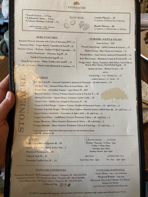 Menu photo 3 Stoneacre Brasserie Newport, RI Menu photo 3 Stoneacre Brasserie Newport, RI