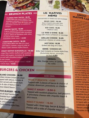 Menu photo 4 Native Cafe Gulf Breeze, FL Menu photo 4 Native Cafe Gulf Breeze, FL