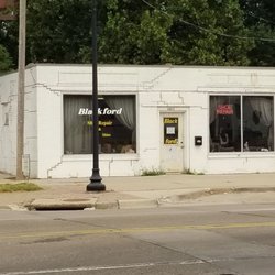 Blackford Shoe Repair - Facing north, across Douglas avenue.