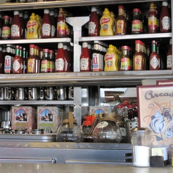 Arcade Restaurant - condiment rack - Diners Near Me - Memphis, Tennessee