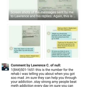 BDO Glass Company - The first comment Lawrence, owner of BDO Glass, left on my review. It was reported to Yelp, but not before I took a screen shot of it. - Windows Installation Near Me