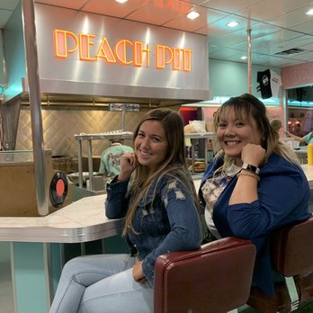 Peach Pit Pop Up - Sitting at the counter- empty inside about 8pm! - Pop-Up Restaurants Near Me - Los Angeles, California