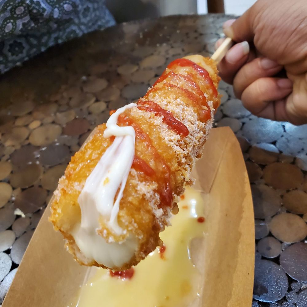 Mr Cow - Mozzarella dog.. top half is mozzarella and bottom is hot dog - Hot Dogs Near Me - Aiea, Hawaii