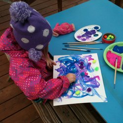 In a Child's Path - Kids love to paint!