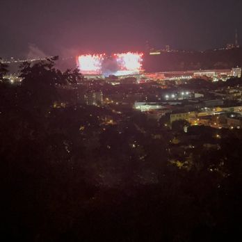 Acrisure Stadium - Fireworks from our Airbnb  Beginning of the game - Stadiums & Arenas Near Me - Pittsburgh, Pennsylvania