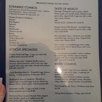 Atticus Cafe - The full menu - Breakfast & Brunch Near Me - Anaheim, California Atticus Cafe - The full menu - Breakfast & Brunch Near Me - Anaheim, California