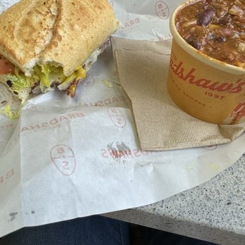 Bradshaws Sandwich Shoppe - 4" pastrami and cup of house chili - Sandwiches Near Me - Sacramento, California Bradshaws Sandwich Shoppe - 4" pastrami and cup of house chili - Sandwiches Near Me - Sacramento, California