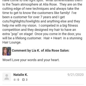 Alia Rose Salon - Hair Salons Near Me - Westmont, Illinois