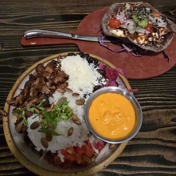 Centro Neighborhood Kitchen - Centro Bowl w Angus beef and jalapeño creama. Tlayuuda. - Mexican Near Me - Burien, Washington