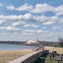 Clark Lambros Beach Park - Beach looking South