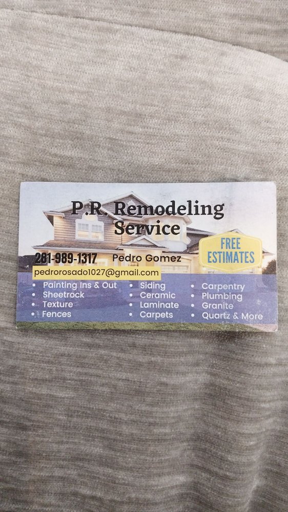 Slide of P R Remodeling Service