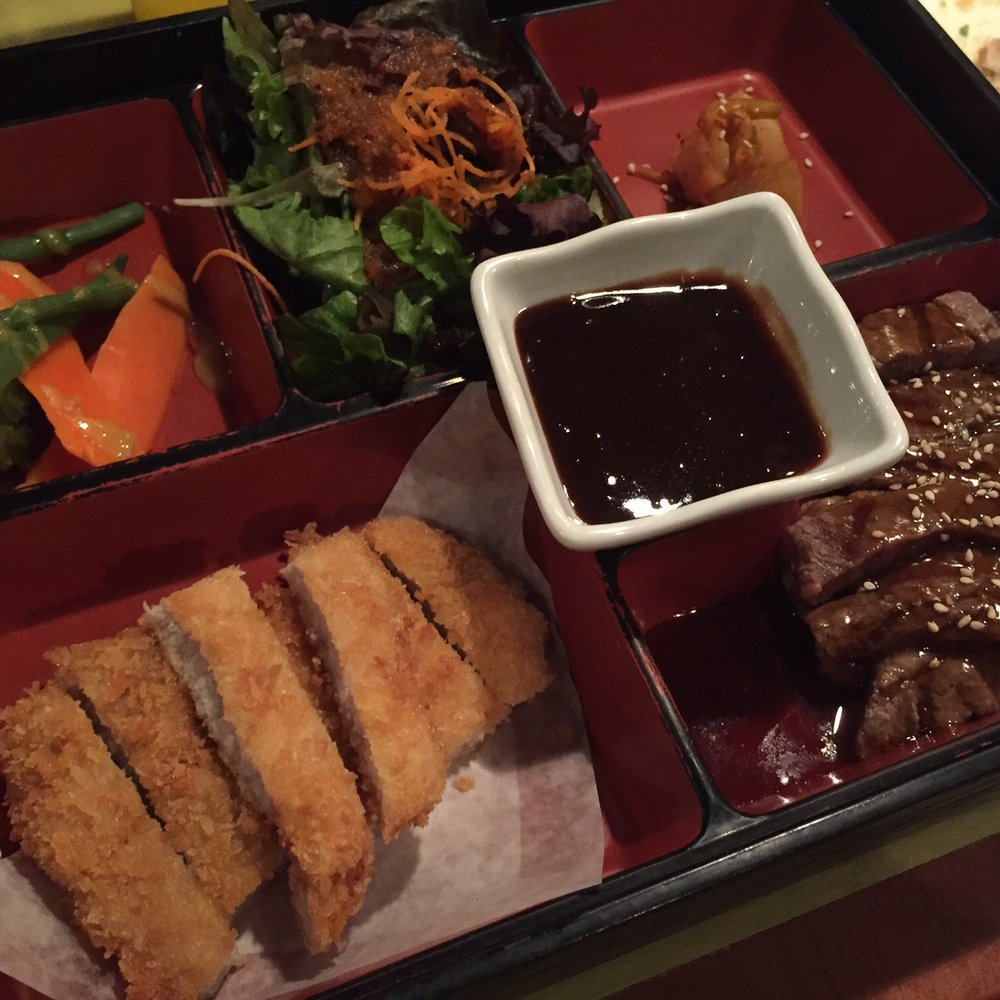 Tona - Bento Box with Katsu & Beef Teriyaki - Sushi Bars Near Me - Ogden, Utah Tona - Bento Box with Katsu & Beef Teriyaki - Sushi Bars Near Me - Ogden, Utah