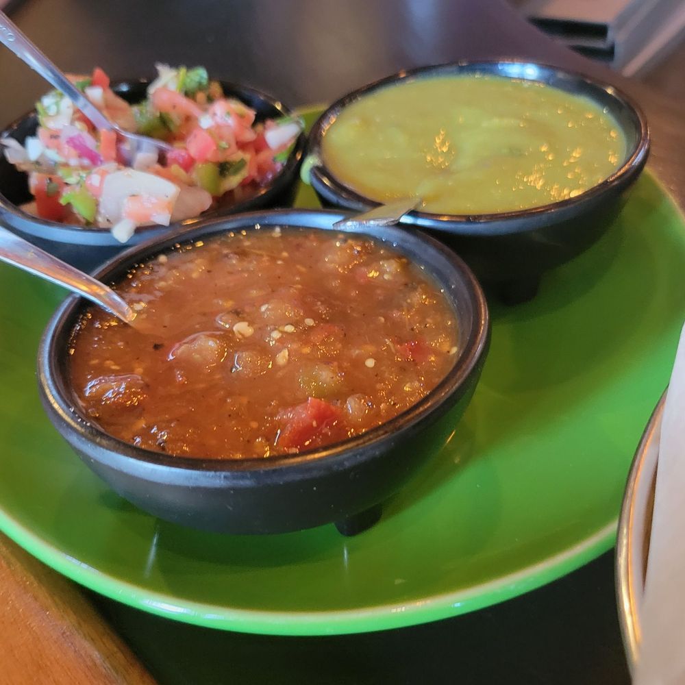 Sal Y Limon - A trio of salsas to enjoy with my chips. - Mexican Near Me - Seattle, Washington