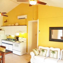 Vieques Beach House - Spacious Living room/ full size Kitchen  A/C & Ceiling fan right off 45' Wrap around screened in porch