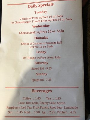 Menu photo 1 Sunny's Pizza Lehighton, PA