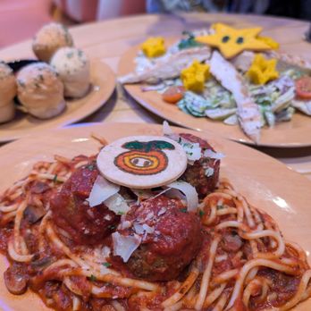 Toadstool Cafe - Spaghetti and Meatballs - Cafes Near Me - Universal City, California Toadstool Cafe - Spaghetti and Meatballs - Cafes Near Me - Universal City, California