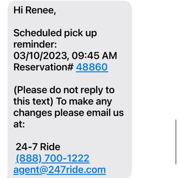 24-7 Ride - Reservation reminder - Airport Shuttles Near Me - Tustin, California 24-7 Ride - Reservation reminder - Airport Shuttles Near Me - Tustin, California