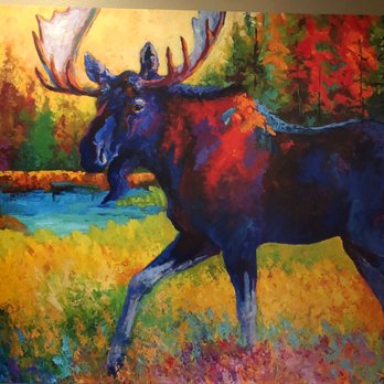 Lazy Moose Grille - Painting on wall. - Coffee & Tea Near Me - Moose Lake, Minnesota