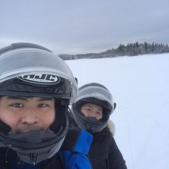 Rod's Alaskan Guide Service - On a frozen lake, midway thru our snowmobile tour. - Fishing Near Me - North Pole, Alaska Rod's Alaskan Guide Service - On a frozen lake, midway thru our snowmobile tour. - Fishing Near Me - North Pole, Alaska
