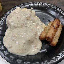 Some excellent biscuits and gravy! Good job!