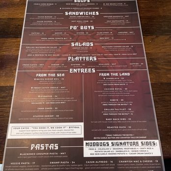 Mudbugs Cajun Kitchen - Menu - Cajun/Creole Near Me - Sanibel, Florida