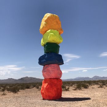 Seven Magic Mountains - Public Art Near Me - Las Vegas, Nevada